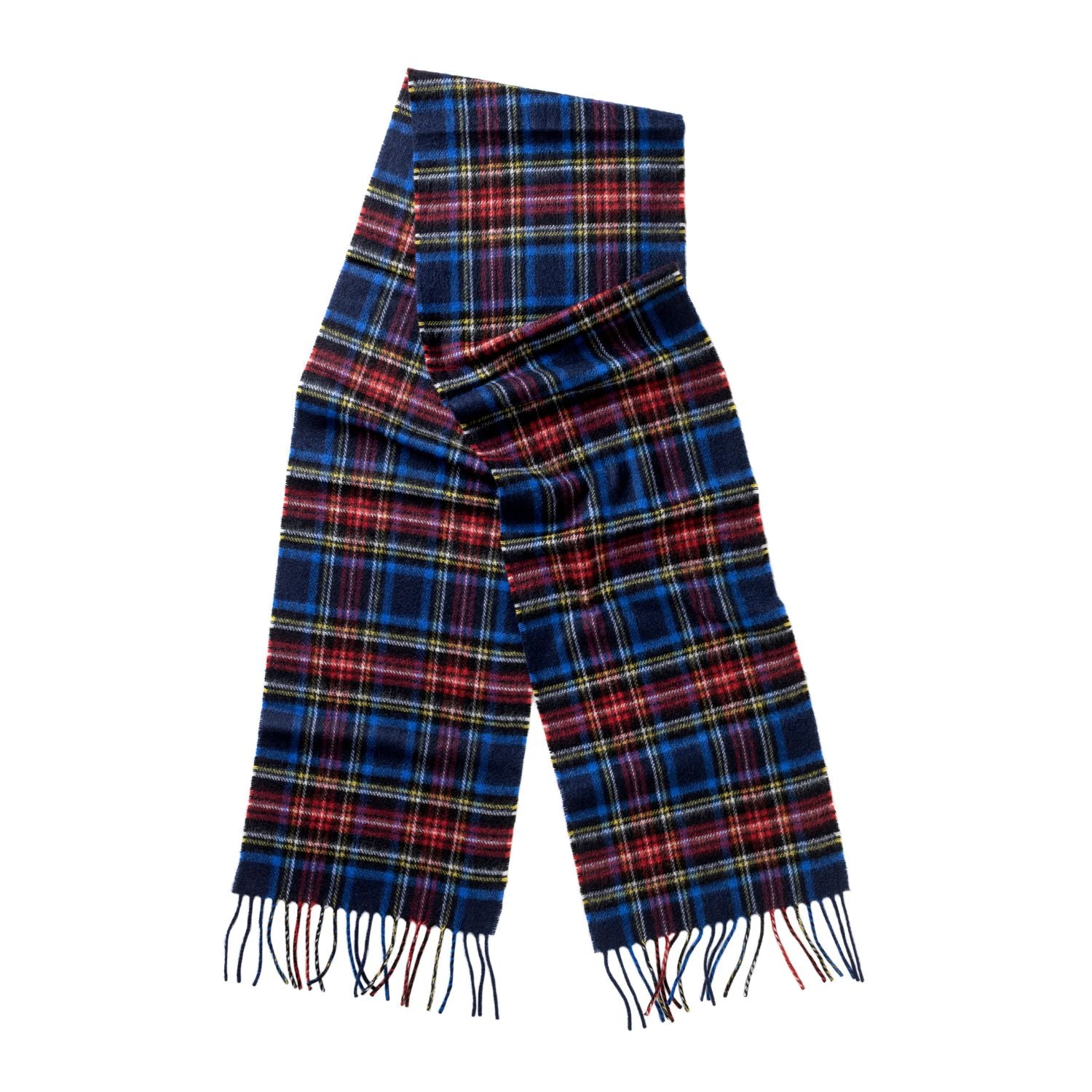 Oban Navy Stewart Cashmere Scarf