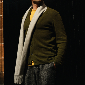 Oban Light Grey Cashmere Scarf