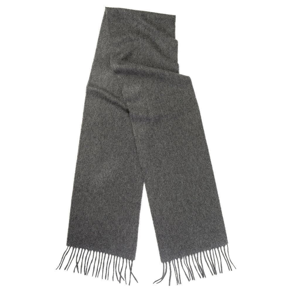 Oban Dark Grey Cashmere Scarf