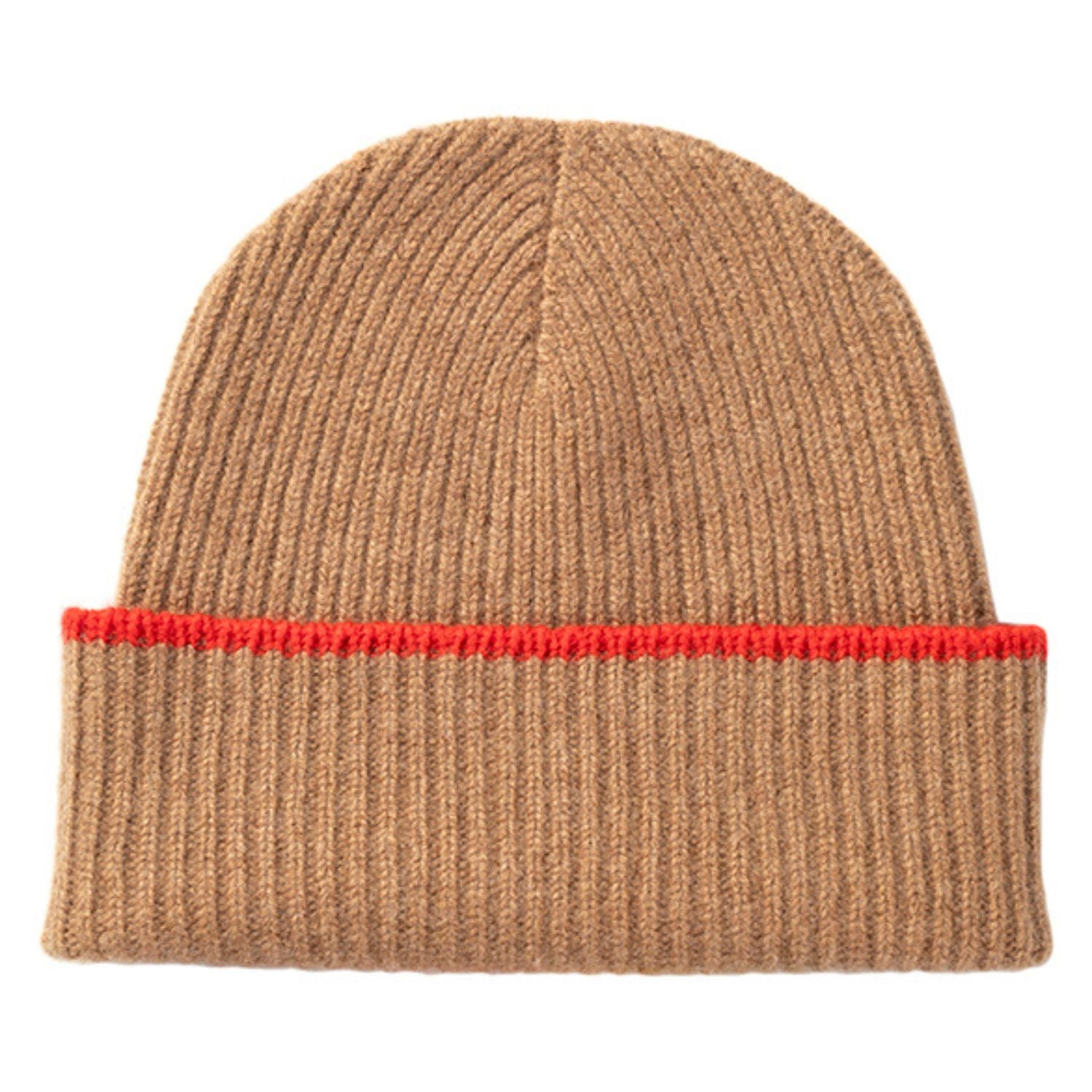 Knitted Vicuna Mid-Weight Ribbed Cashmere Beanie Hat & Scarf Set
