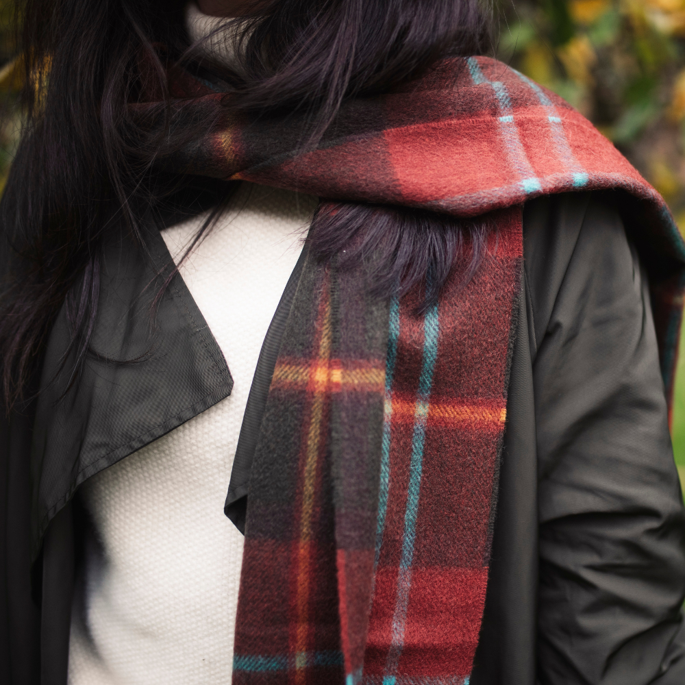 Oban Alba Loden Cashmere Scarf