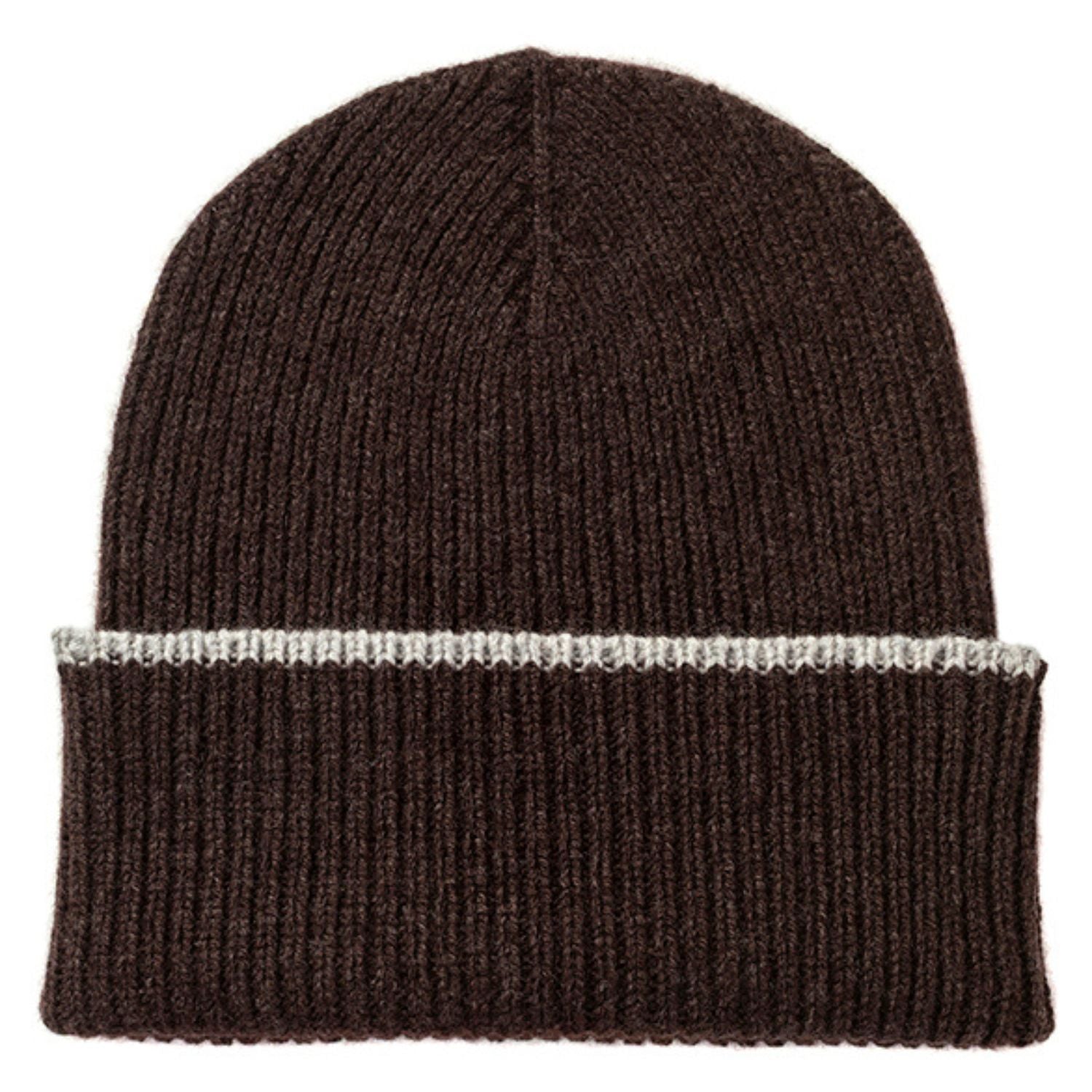 Knitted Cocoa Mid-Weight Ribbed Cashmere Beanie Hat & Scarf Set