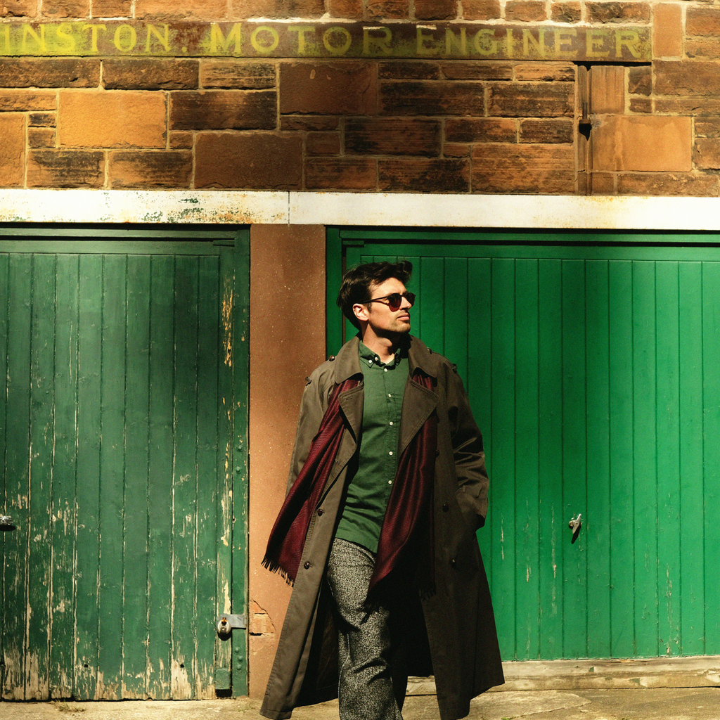 Marquee Dusk Slim Herringbone Cashmere & Silk Scarf