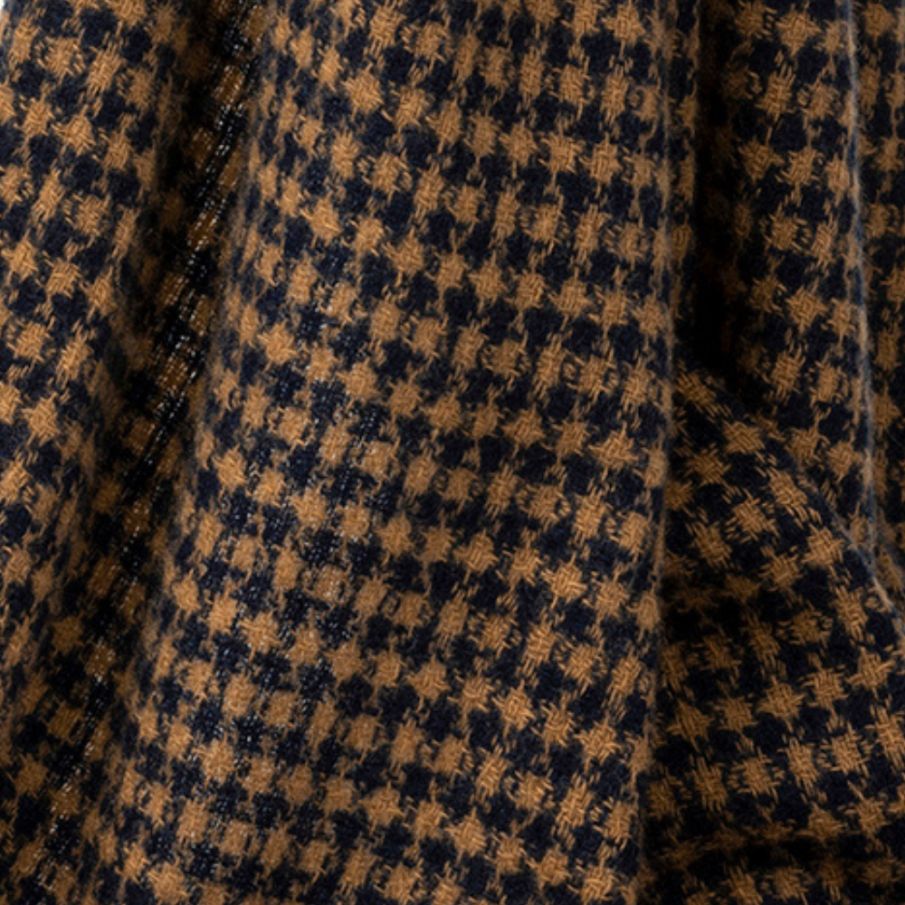 Talisker Navy Saltire Cashmere Scarf