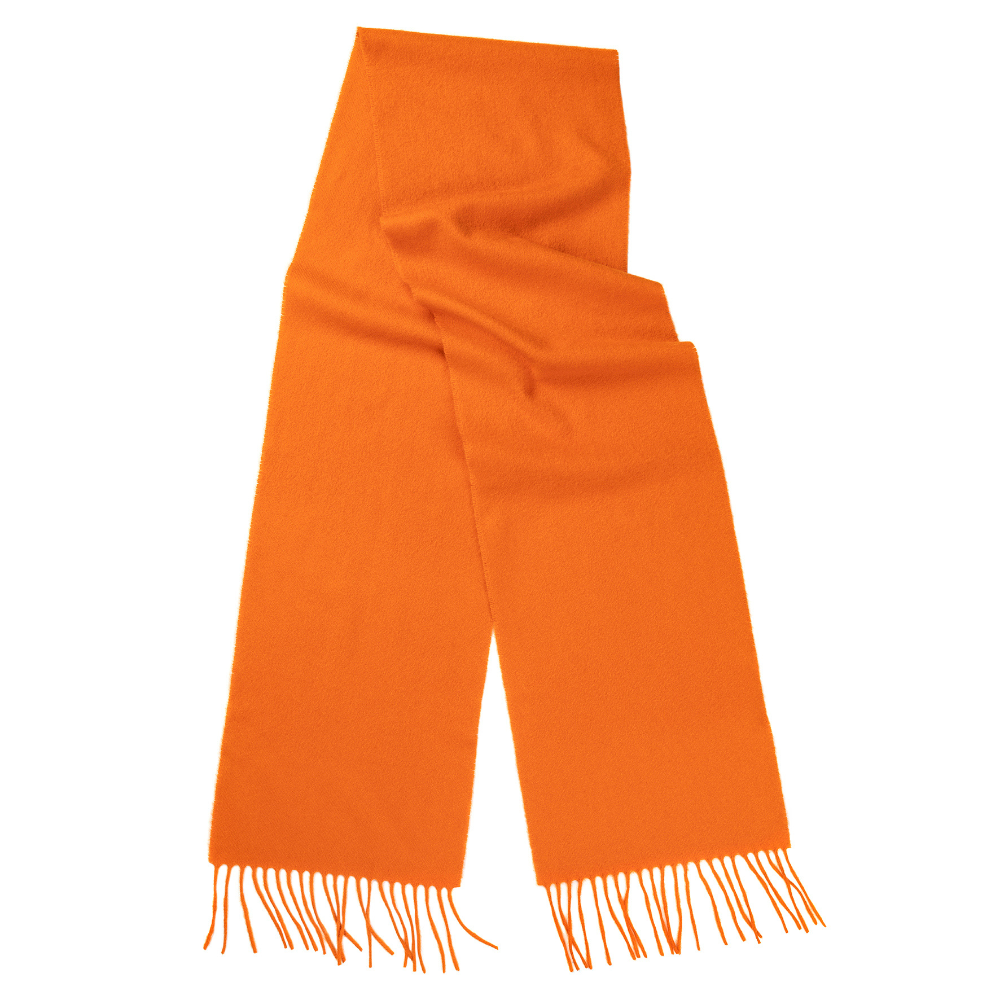 Oban Orange Cashmere Scarf