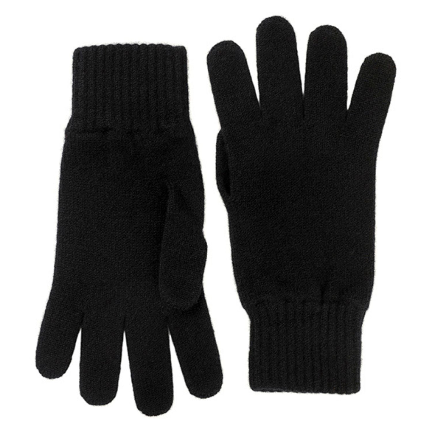Gents Black Cashmere Gloves