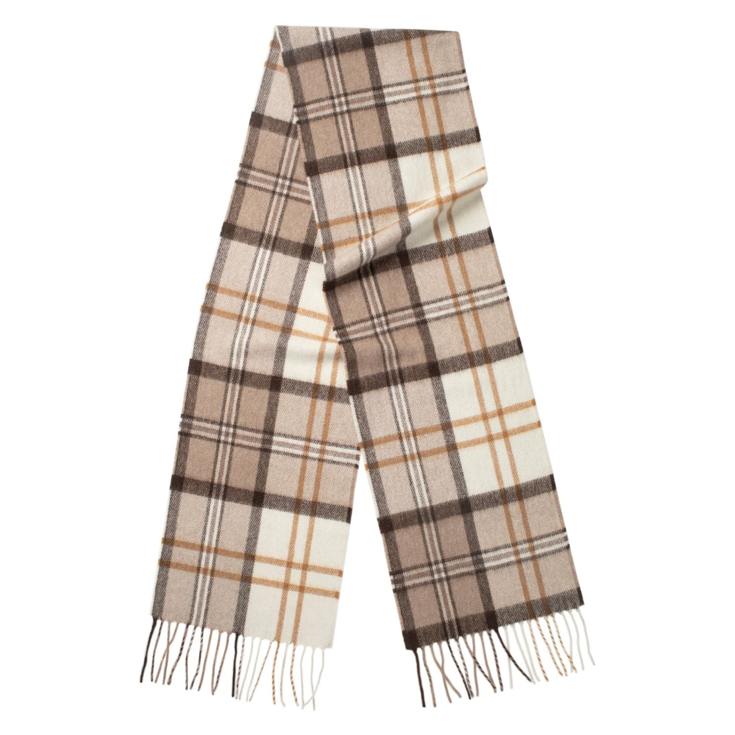 Oban Alba Natural Cashmere Scarf