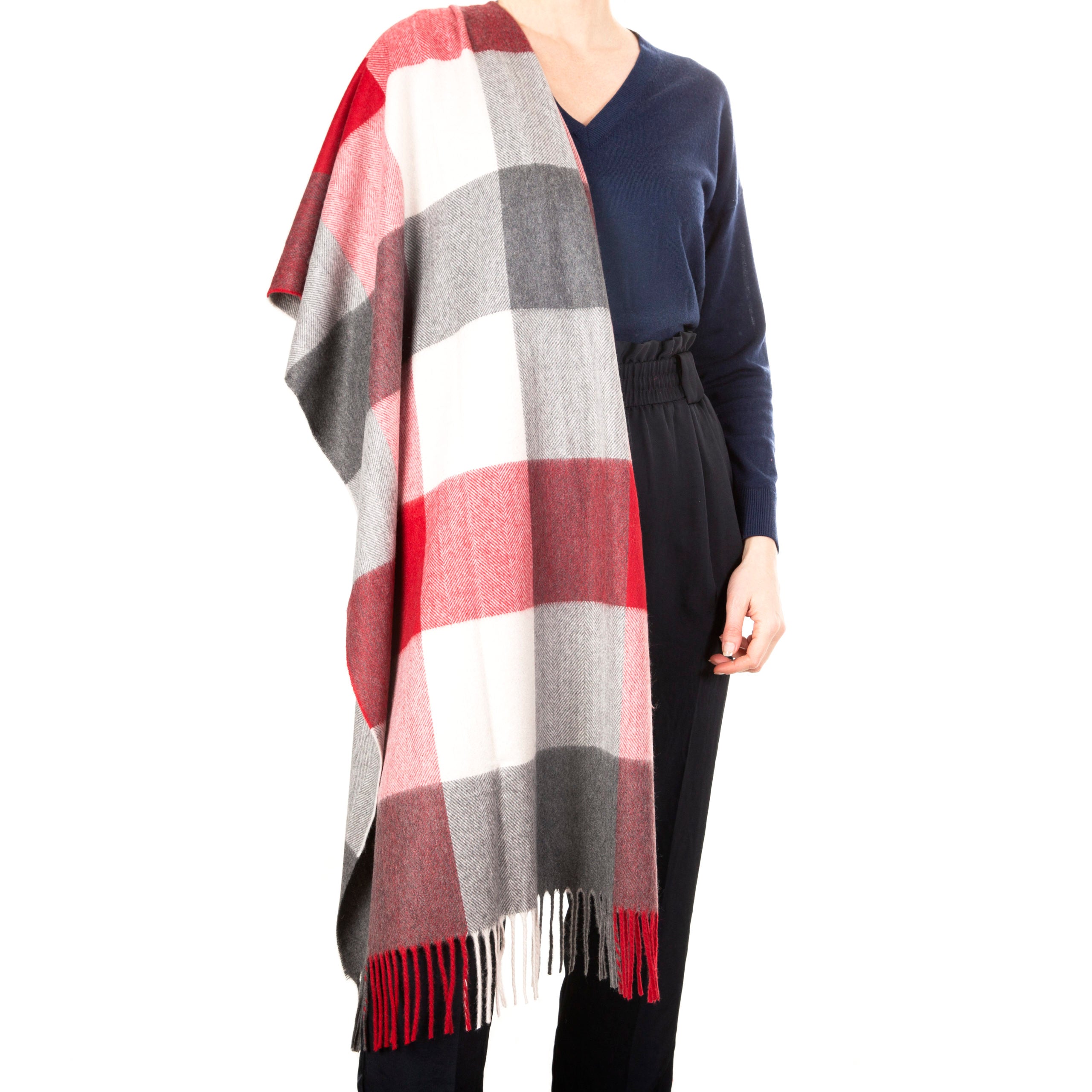 Callan Red Reiver Cashmere Stole