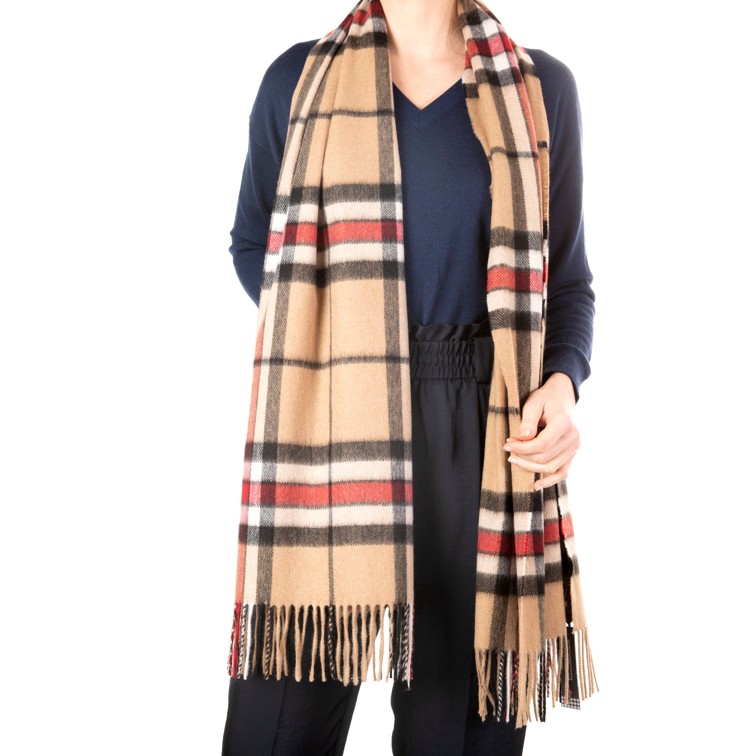Machair Warm Camel Classic Thomson Cashmere Scarf