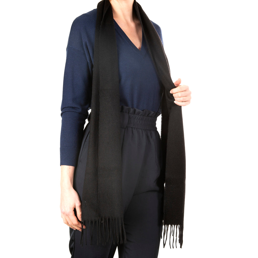 Oban Black Cashmere Scarf