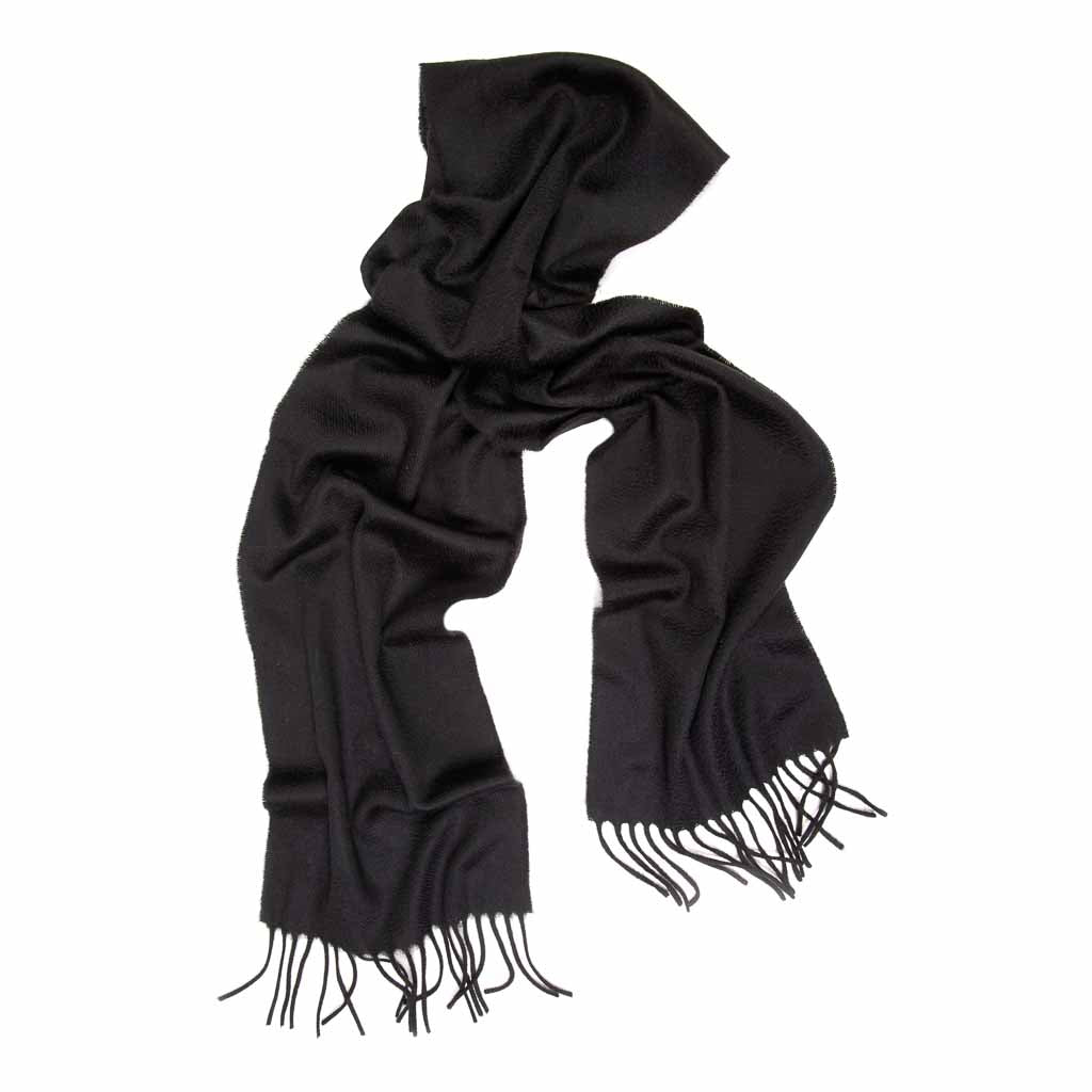Oban Black Cashmere Scarf