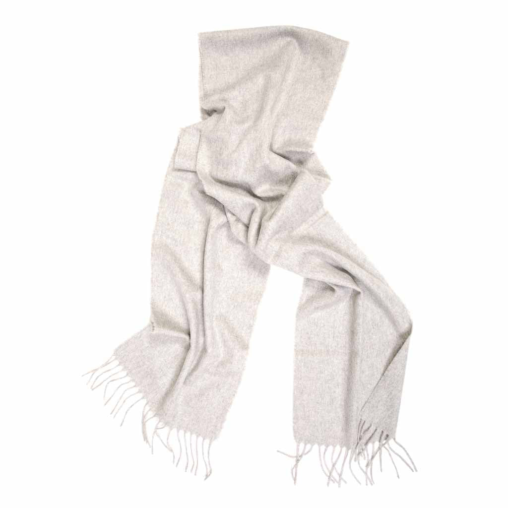 Oban Light Grey Cashmere Scarf