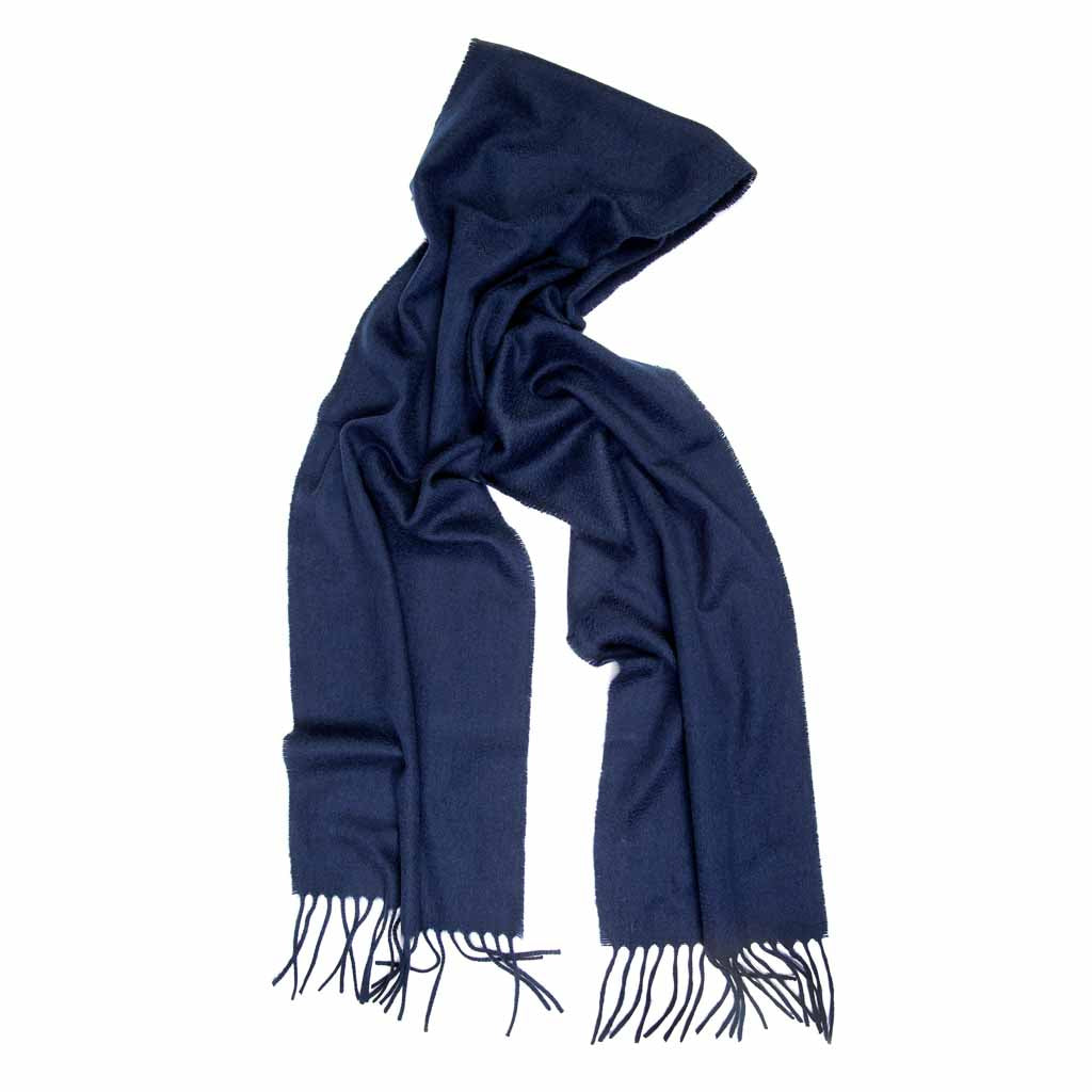 Oban Navy Cashmere Scarf