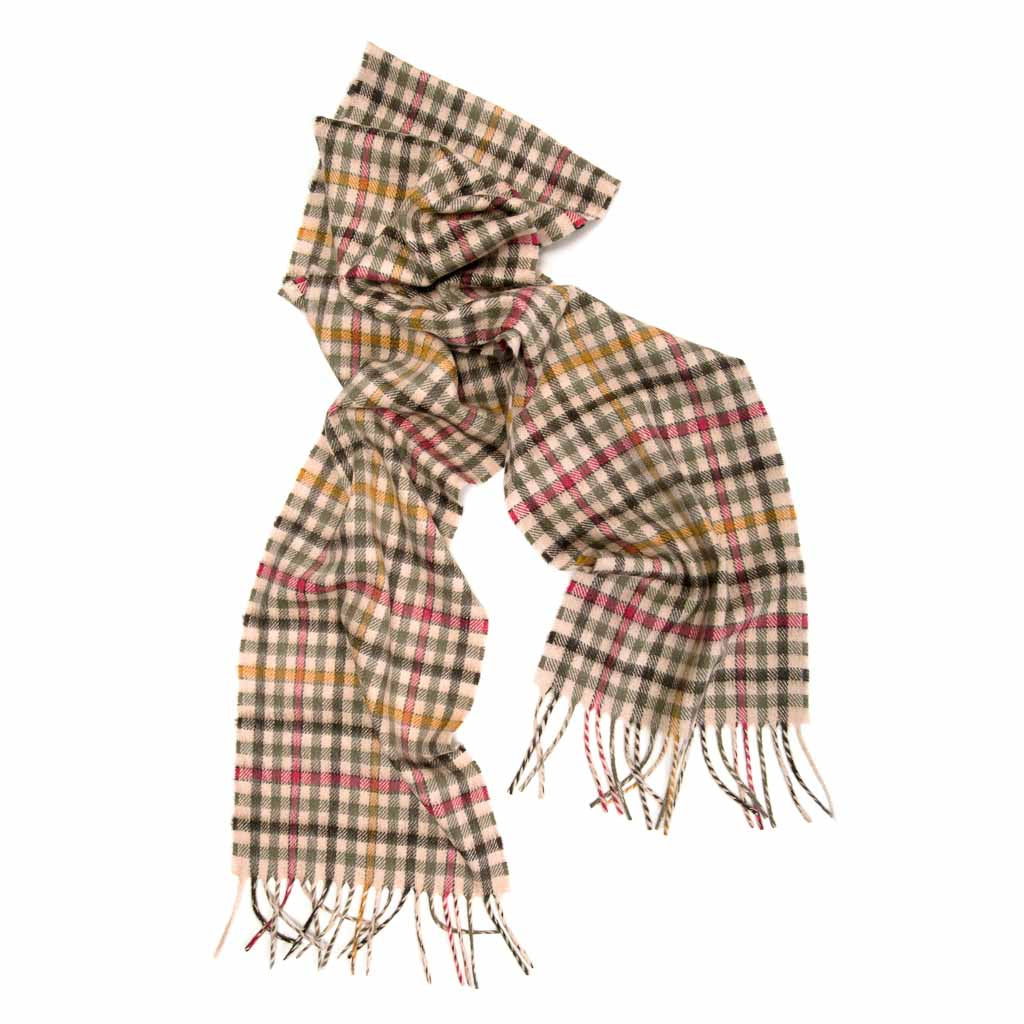Oban Tweed Green Cashmere Scarf