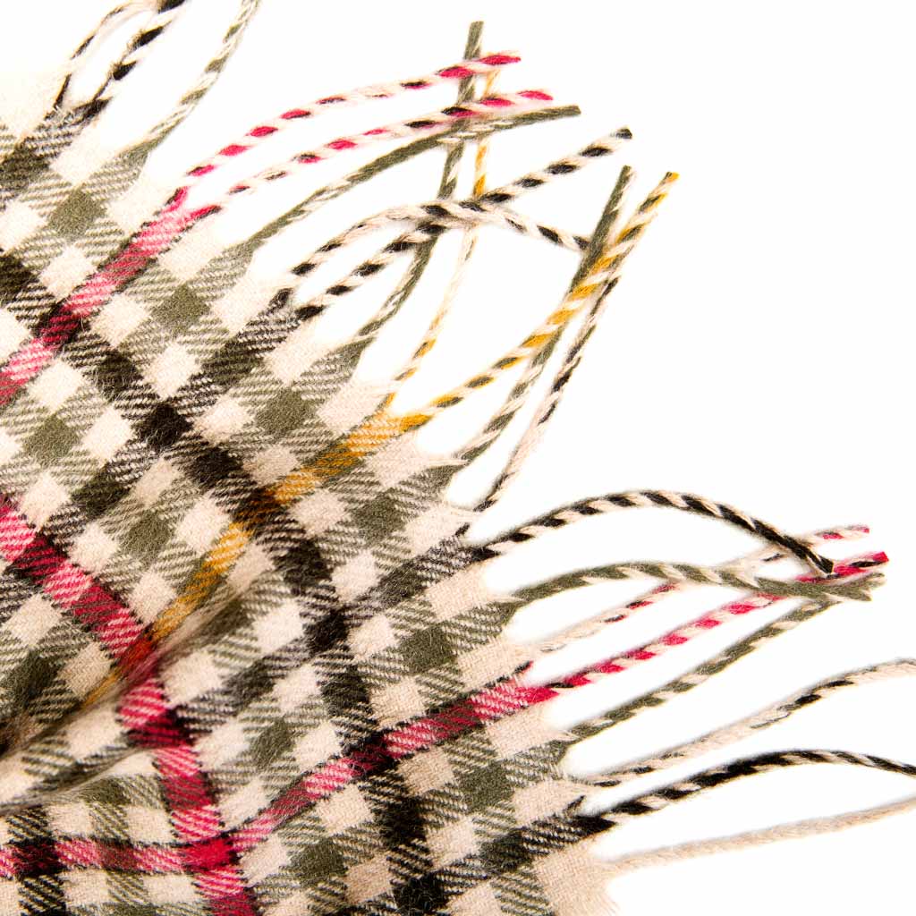 Oban Tweed Green Cashmere Scarf