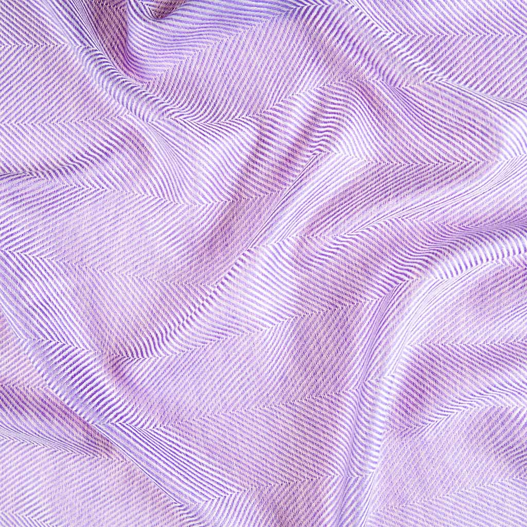 Marquee Lilac Herringbone Cashmere & Silk Stole
