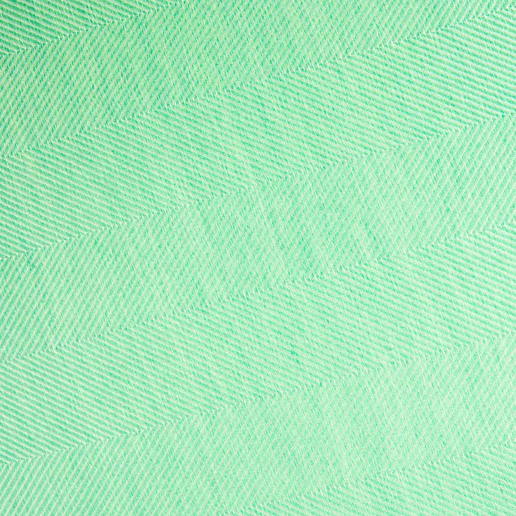 Marquee Spring Green Herringbone Cashmere & Silk Stole