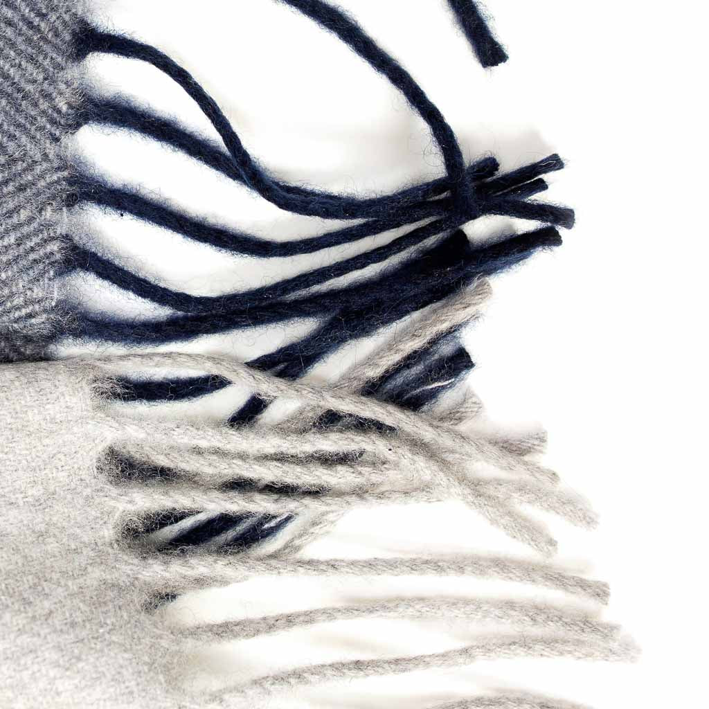 Callan Navy Reiver Cashmere Stole