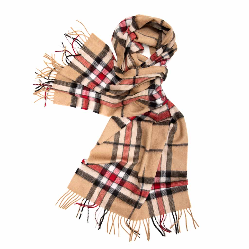 Machair Warm Camel Classic Thomson Cashmere Scarf