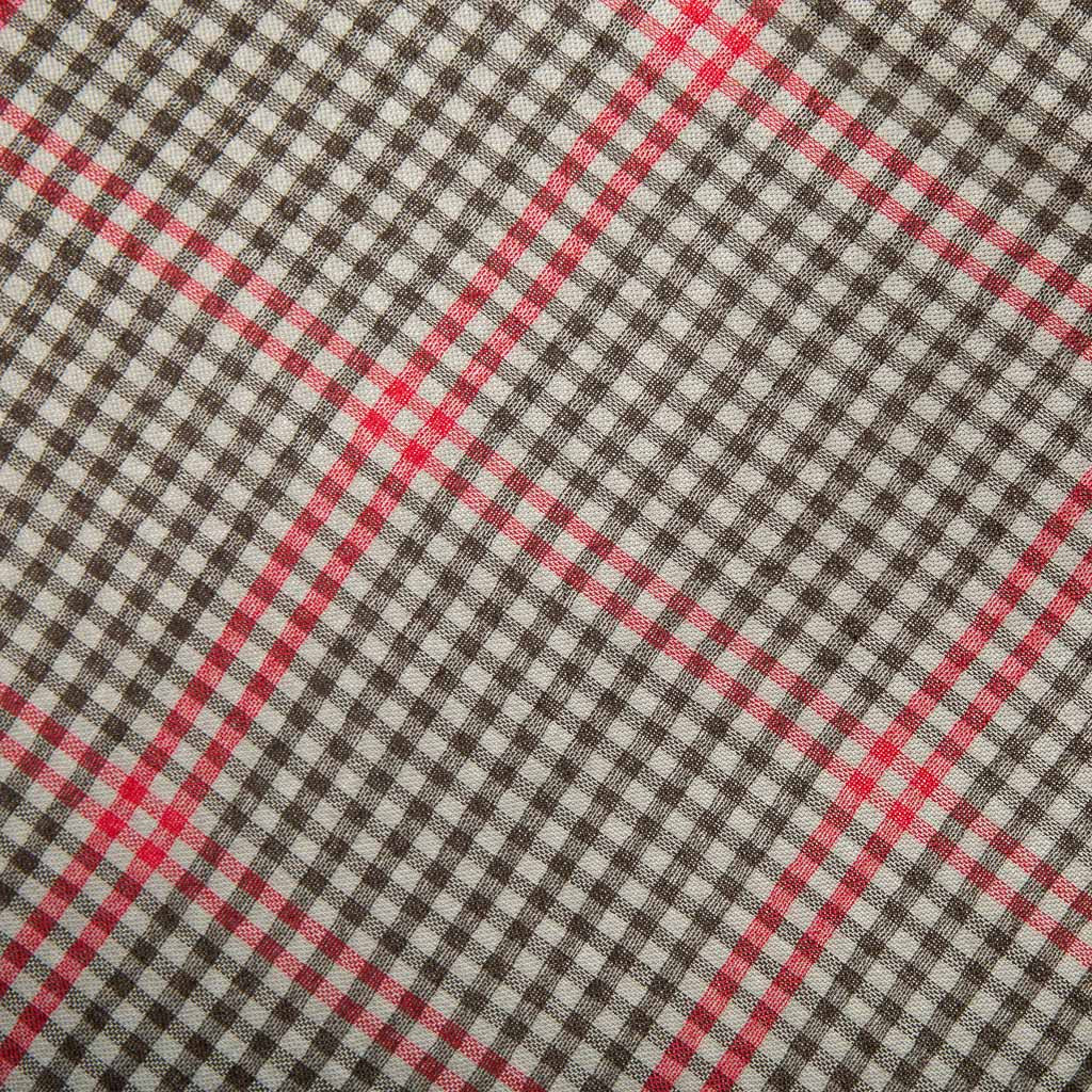 Weekender Green Gingham Cashmere & Silk Scarf