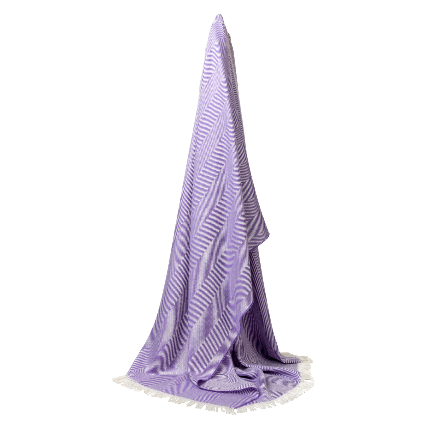Marquee Lilac Herringbone Cashmere & Silk Stole