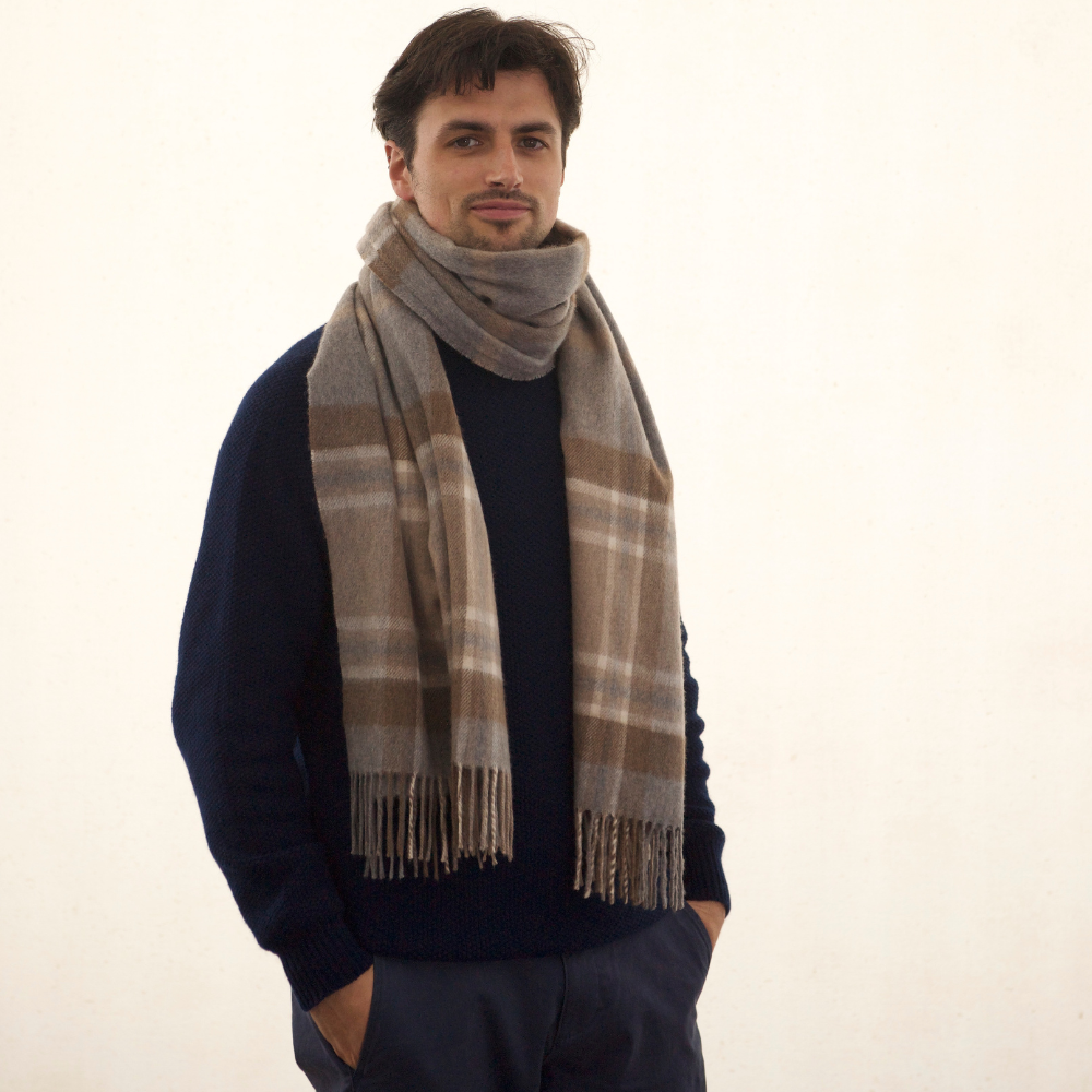 Callan Natural MacKellar Cashmere Stole