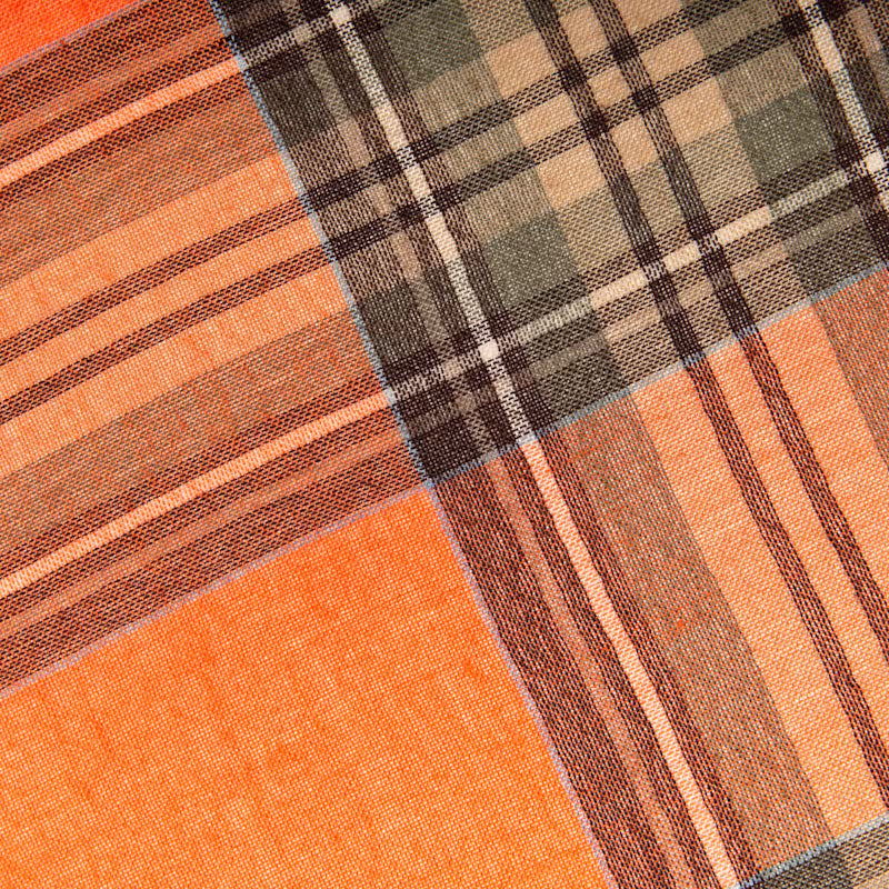 Weekender Orange Stewart Cashmere & Silk Scarf