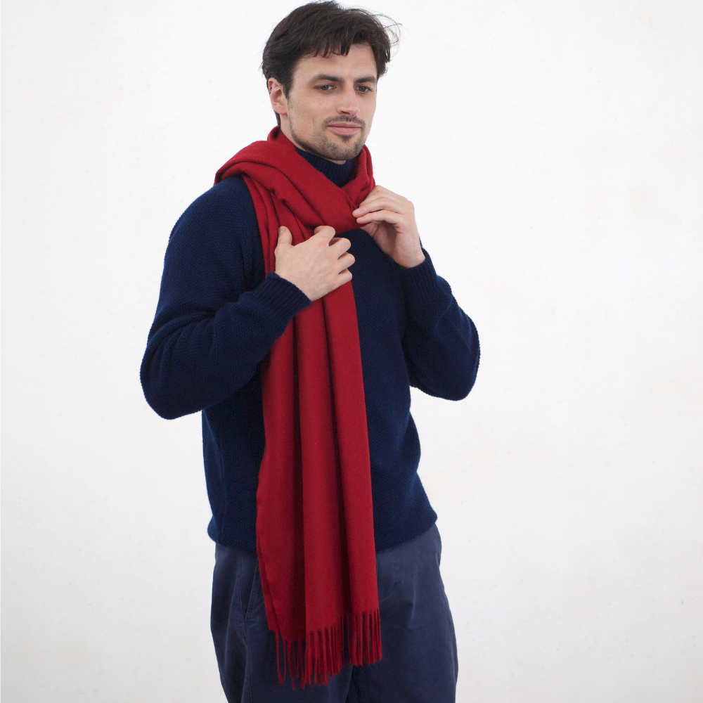 Callan Old Red Cashmere Stole