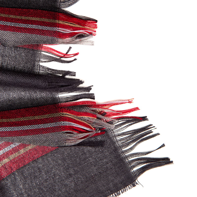 Weekender Grey Stewart Cashmere & Silk Scarf