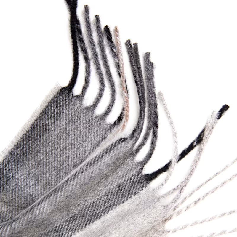 Oban Alba Grey Cashmere Scarf