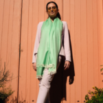 Thumbnail image for Marquee Spring Green Herringbone Cashmere & Silk Stole