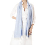 Thumbnail image for Marquee Azure Herringbone Cashmere & Silk Stole