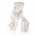 Thumbnail image for Oban Light Grey Cashmere Scarf