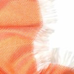 Thumbnail image for Marquee Tangerine Herringbone Cashmere & Silk Stole