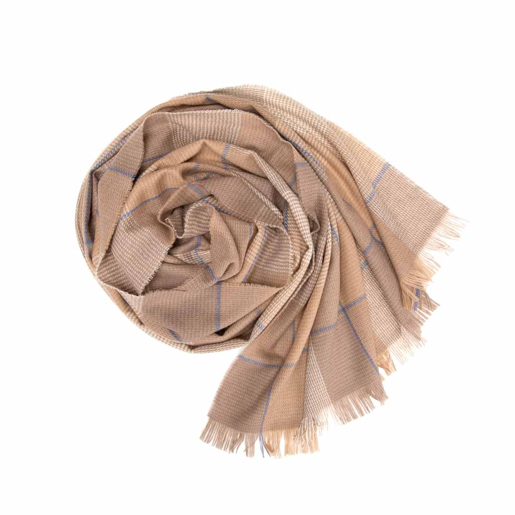 Talisker Shaded Natural Cashmere Scarf