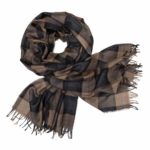 Thumbnail image for Weekender Earth Check Cashmere & Silk Scarf