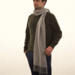 Thumbnail image for Oban Light Grey Cashmere Scarf