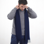 Thumbnail image for Oban Navy Cashmere Scarf