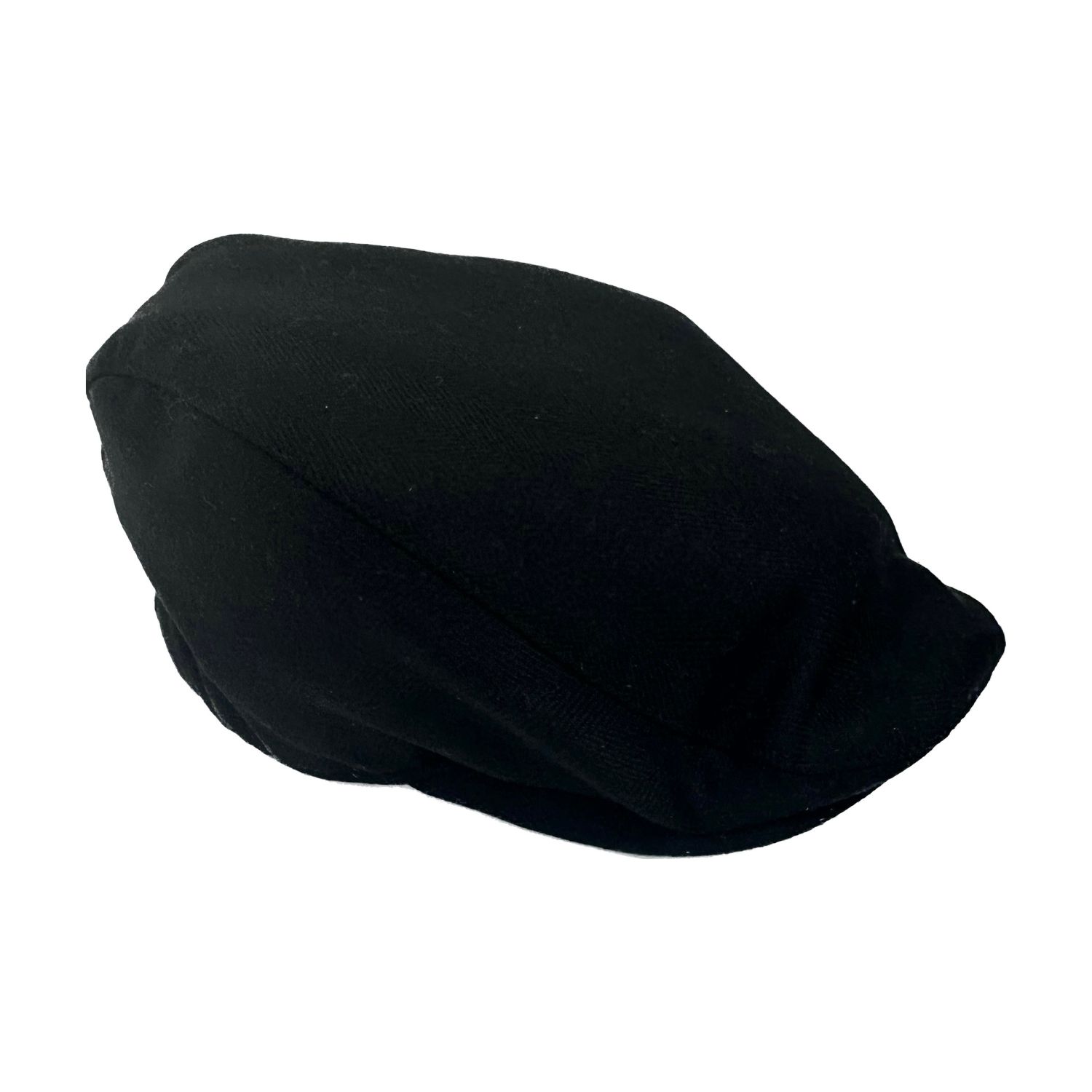 Black Cashmere Flat Cap