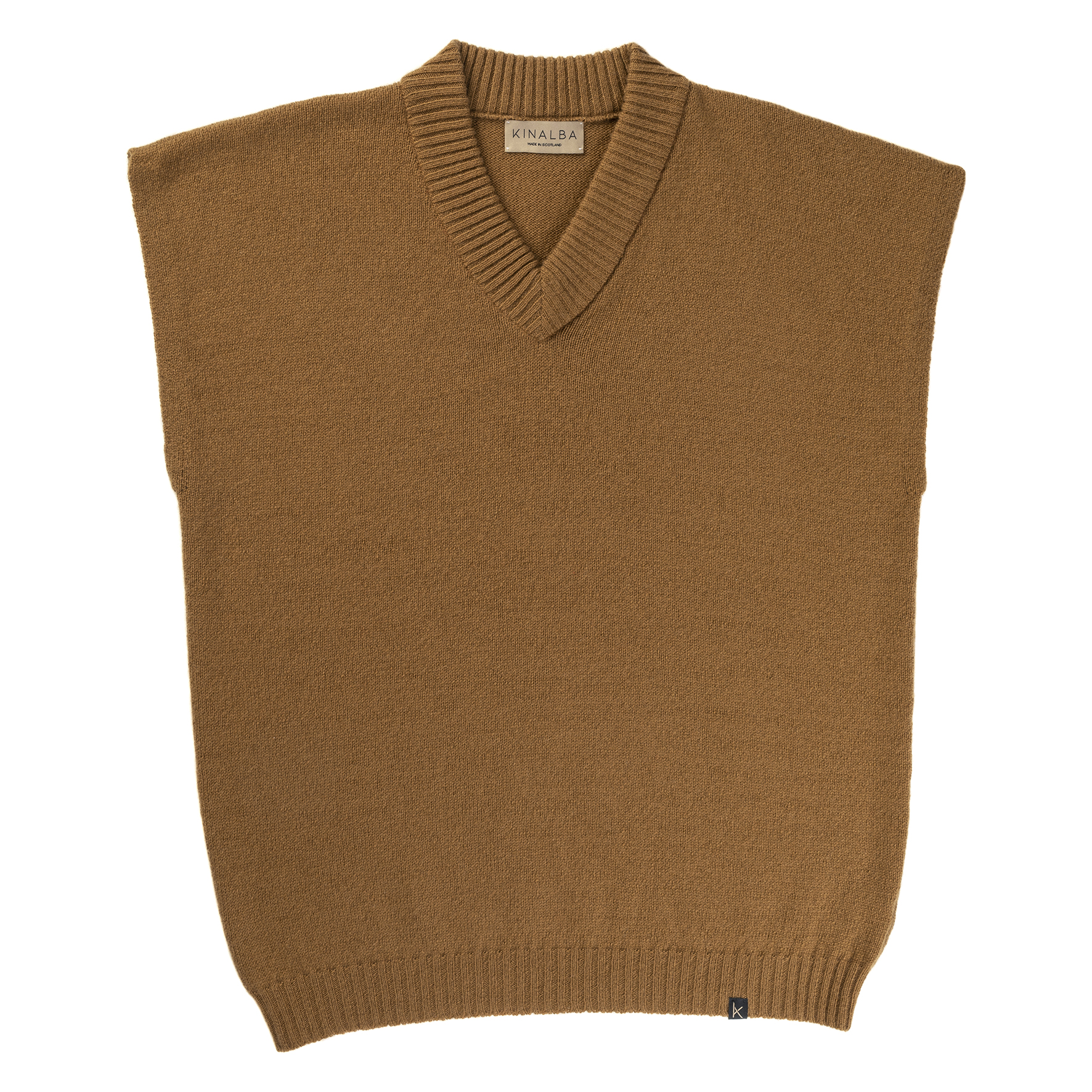 Ladies Vicuna V Neck Cashmere Sweater Vest
