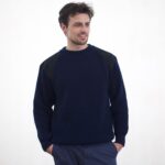 Thumbnail image for Mens Navy Fishermans Rib Cashmere Sweater